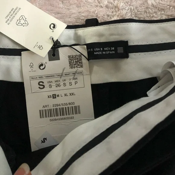 Zara Black straight leg trousers - Picture 5 of 8